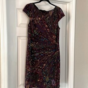 Purple Jones Wear Short Sleeved Dress